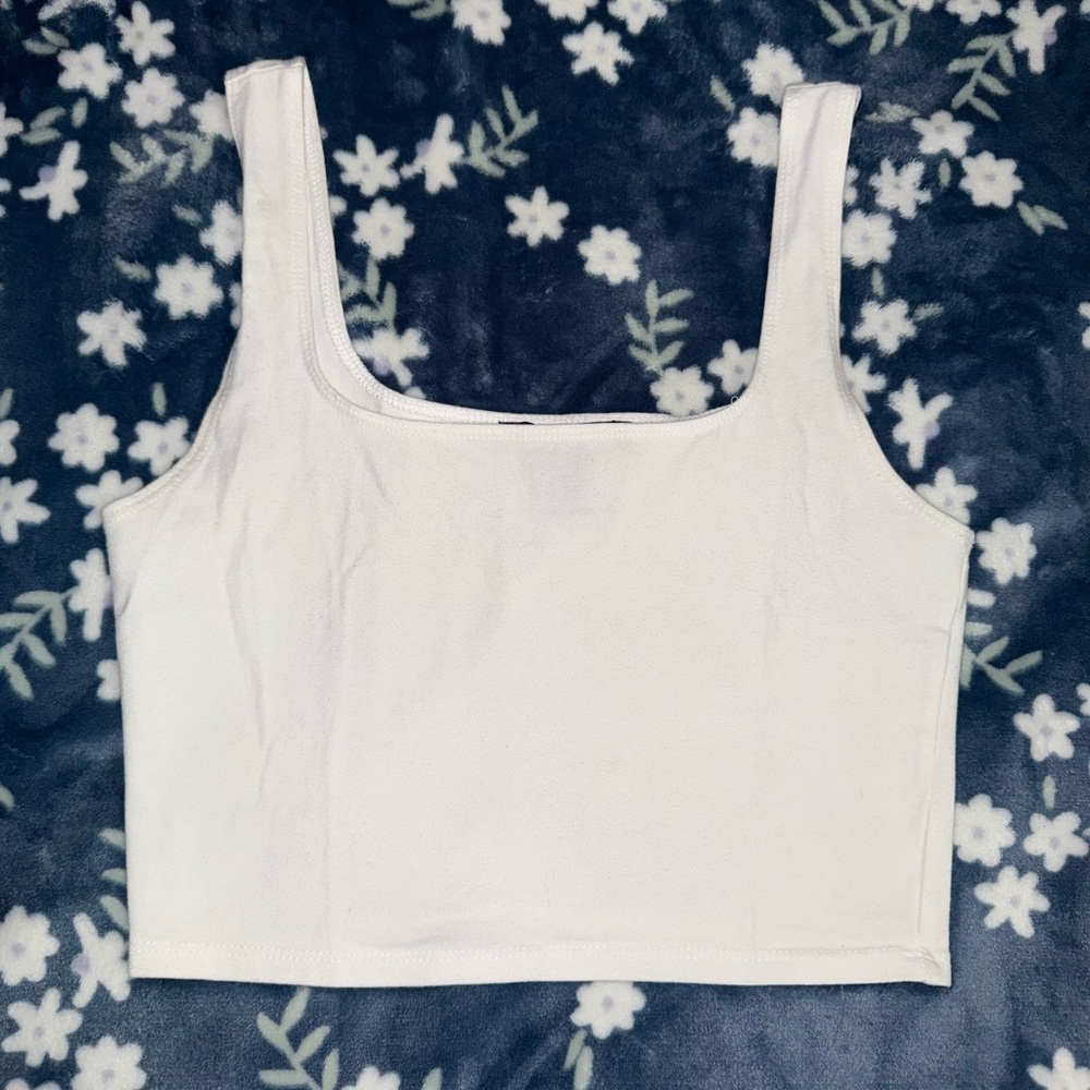 White Women's Crop Top